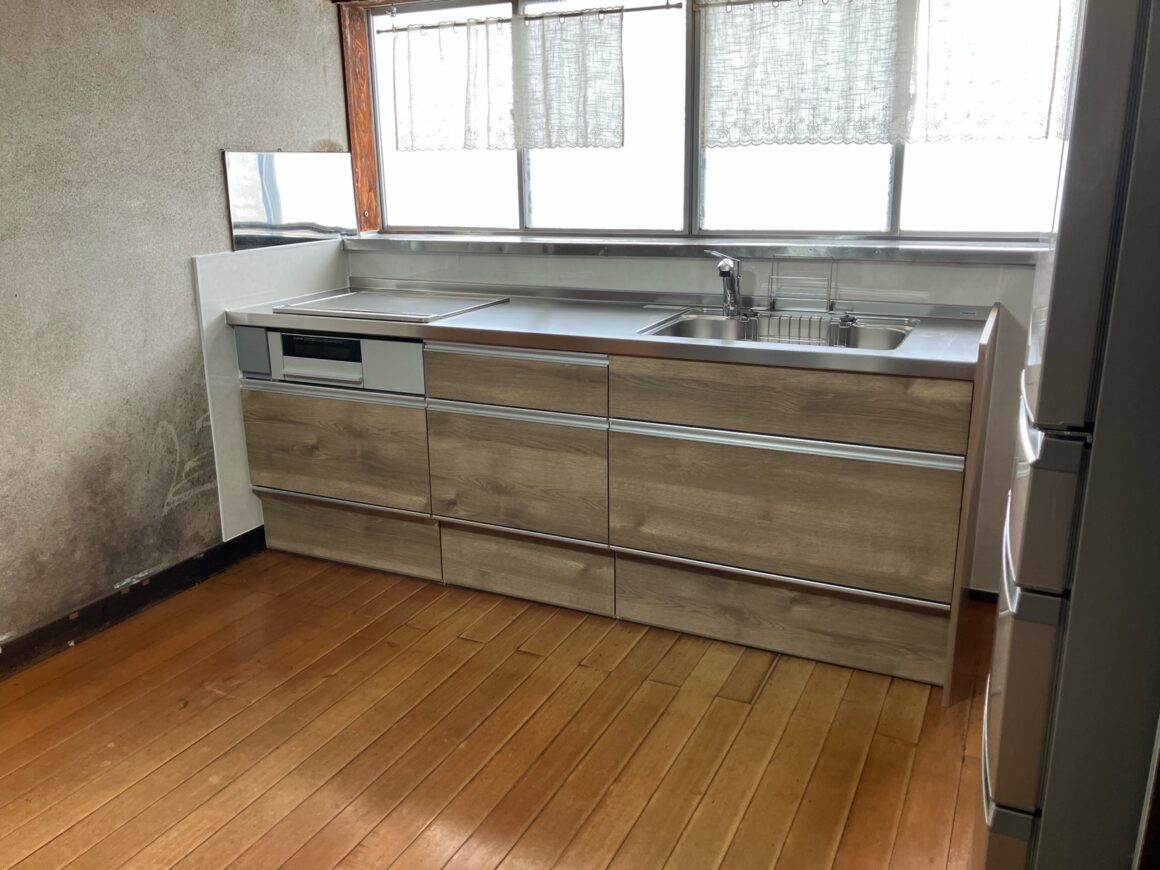 キッチン取付工事、完工